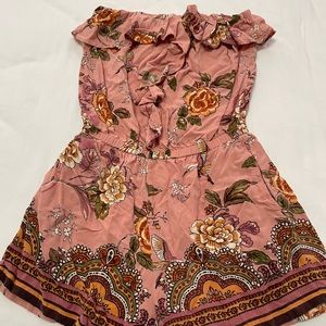 Small, Short jumper, peach floral